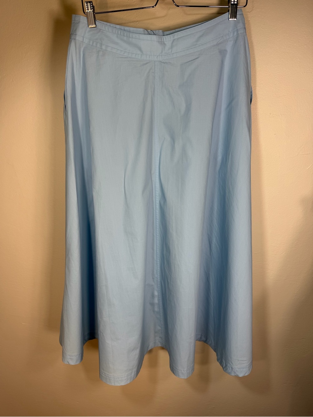 Banana Republic Pale Blue Button-Front Circle Skirt - Picture 5 of 8